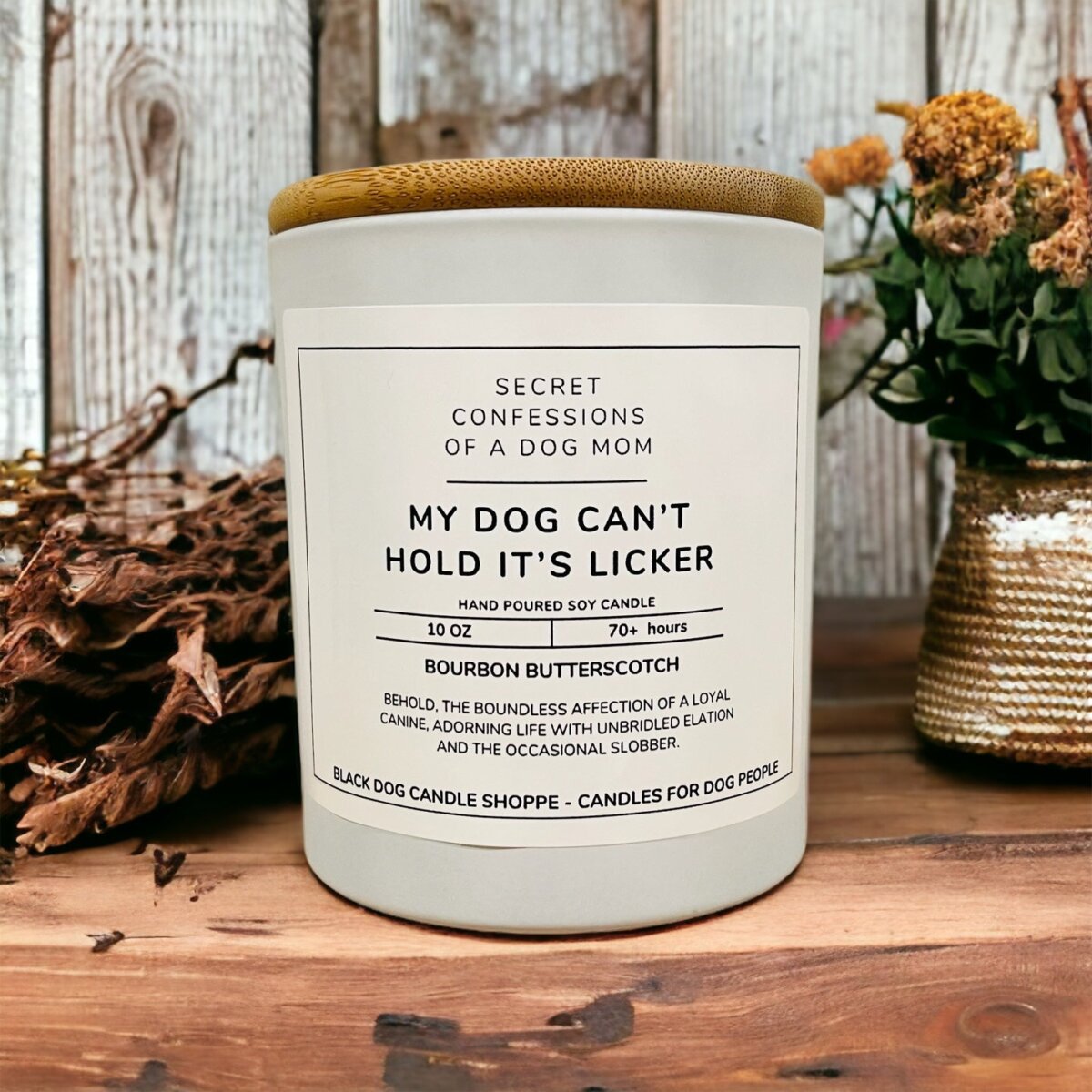 Downloaded from Shopify for use with Vendor ID (1042) and Product ID (7208544796804). Product Image for My Dog Can’t Hold It’s Licker – Secret Confessions of a Dog Mom