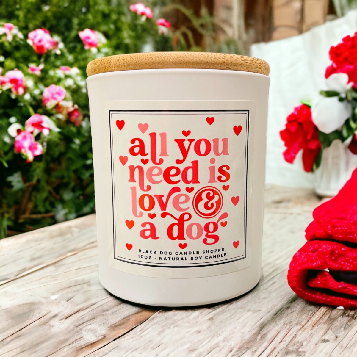 Downloaded from Shopify for use with Vendor ID (1042) and Product ID (7209505030276). Product Image for All You Need is Love and a Dog