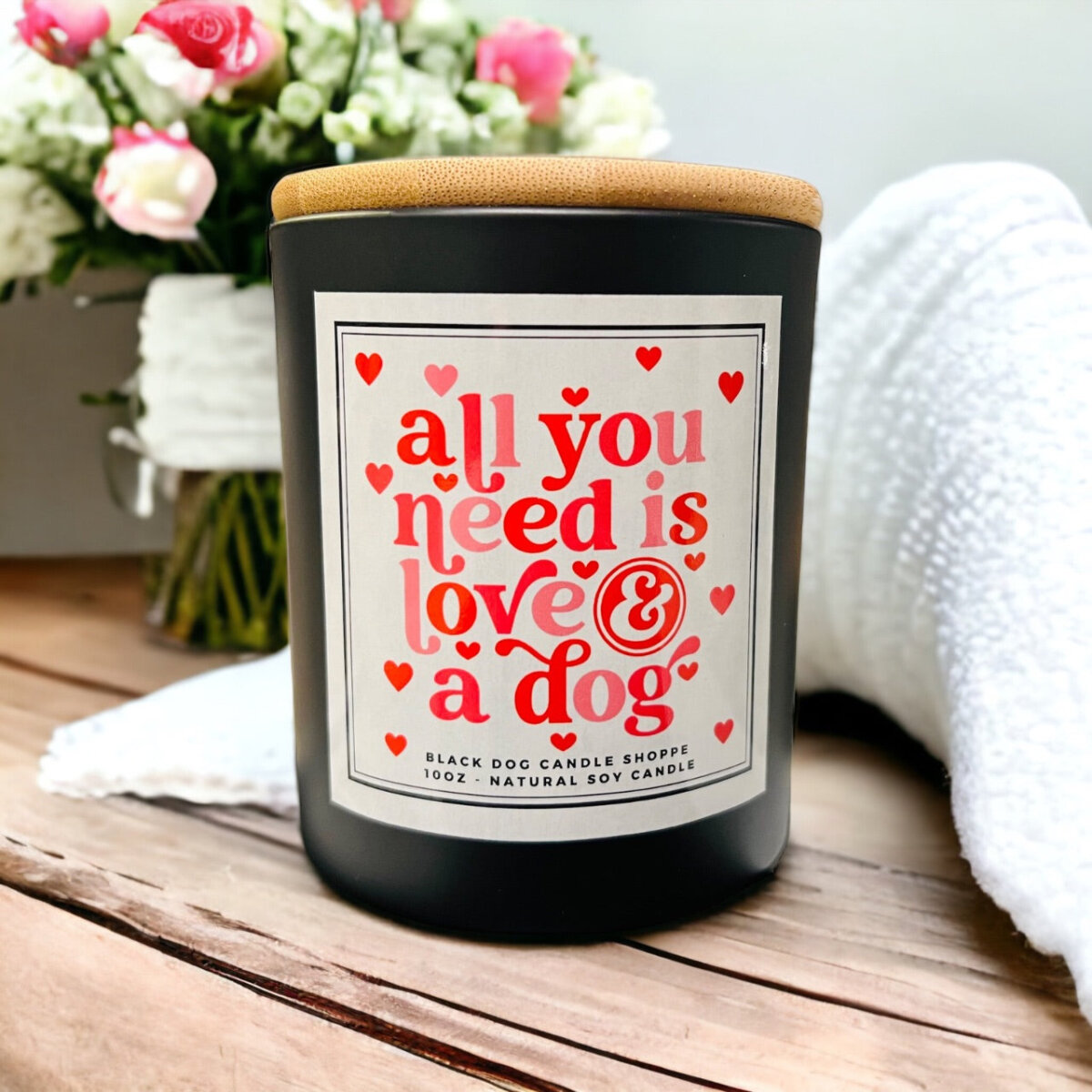 Downloaded from Shopify for use with Vendor ID (1042) and Product ID (7209505030276). Product Image for All You Need is Love and a Dog