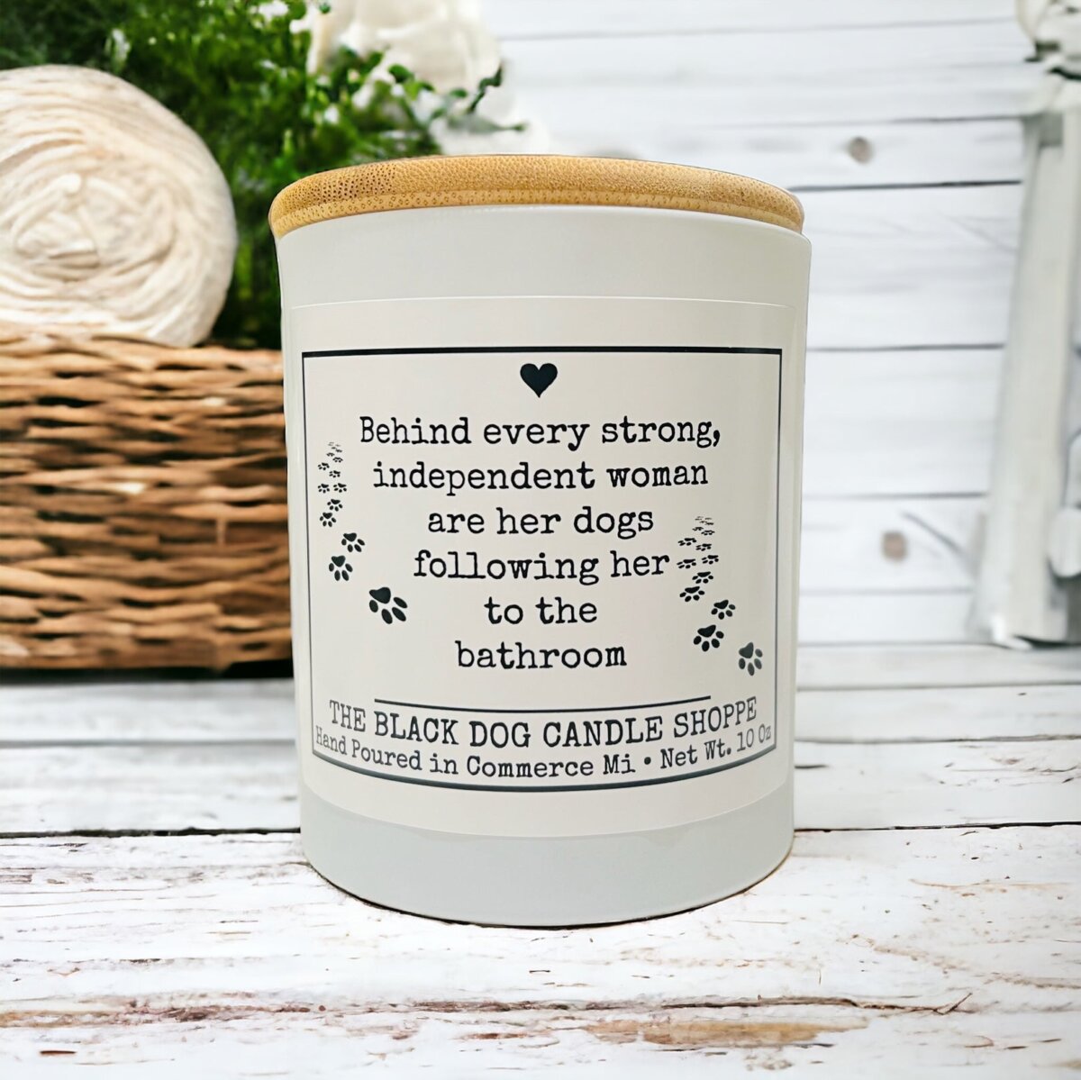 Downloaded from Shopify for use with Vendor ID (1042) and Product ID (7044876402820). Product Image for Behind Every Independent Women Candle