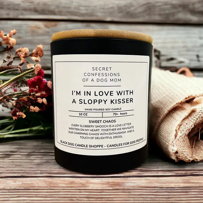 Downloaded from Shopify for use with Vendor ID (1042) and Product ID (7208575107204). Product Image for I’m in Love with a Sloppy Kisser – Secret Confessions of a Dog Mom