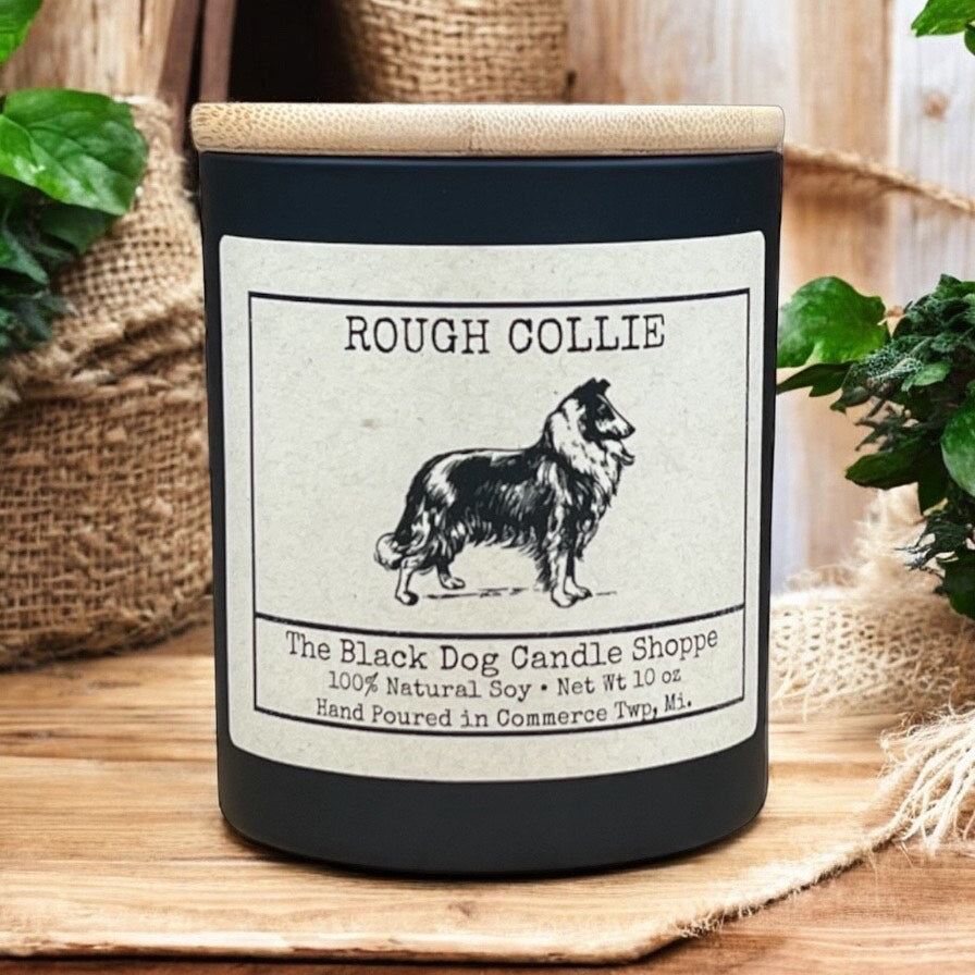 Downloaded from Shopify for use with Vendor ID (1042) and Product ID (8212717895812). Product Image for Collie Dog Breed Candle