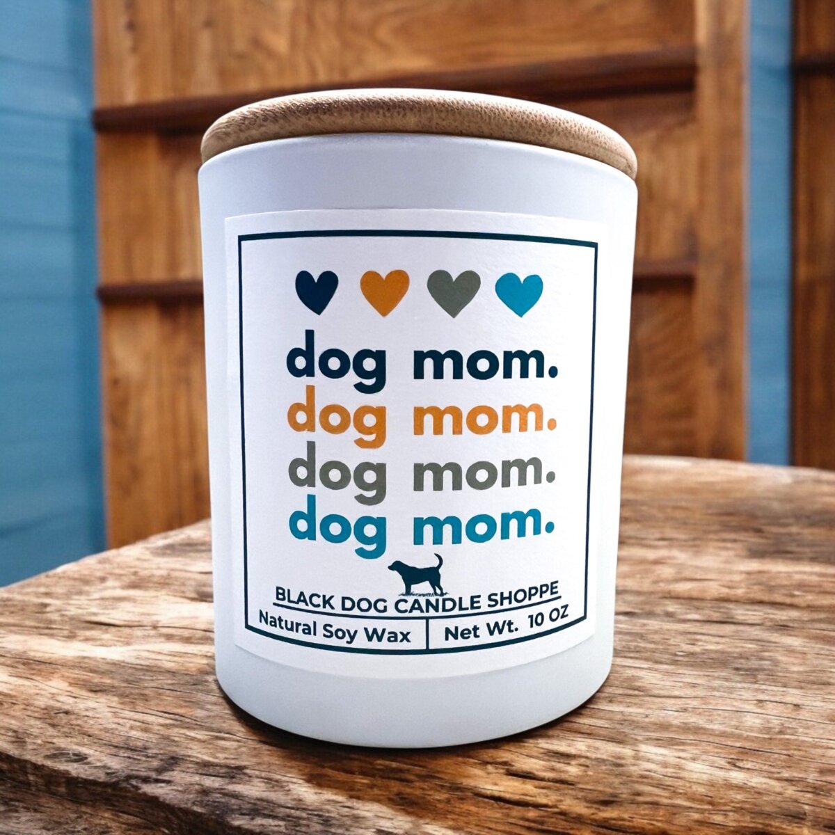 Downloaded from Shopify for use with Vendor ID (1042) and Product ID (8225420378244). Product Image for Dog Mom Candle