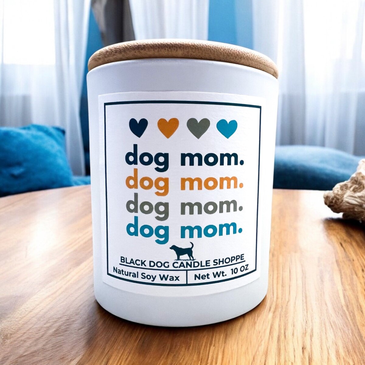 Downloaded from Shopify for use with Vendor ID (1042) and Product ID (8225420378244). Product Image for Dog Mom Candle