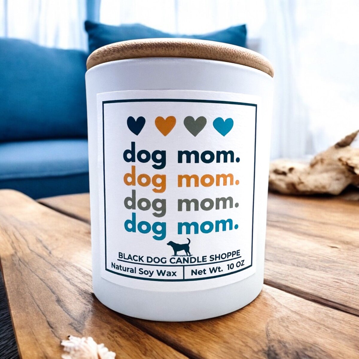 Downloaded from Shopify for use with Vendor ID (1042) and Product ID (8225420378244). Product Image for Dog Mom Candle