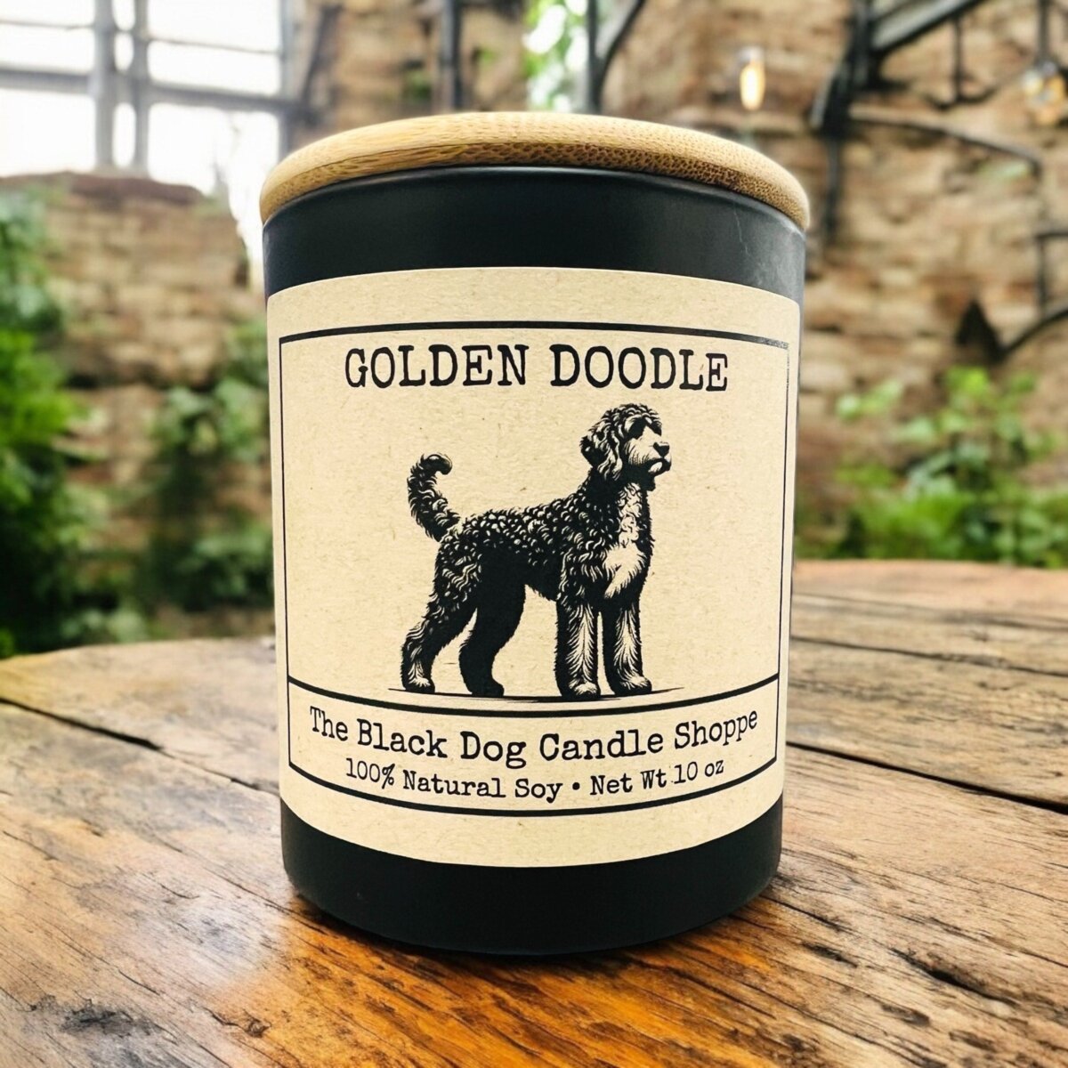 Downloaded from Shopify for use with Vendor ID (1042) and Product ID (8229986173060). Product Image for Golden Doodle Dog Breed Candle