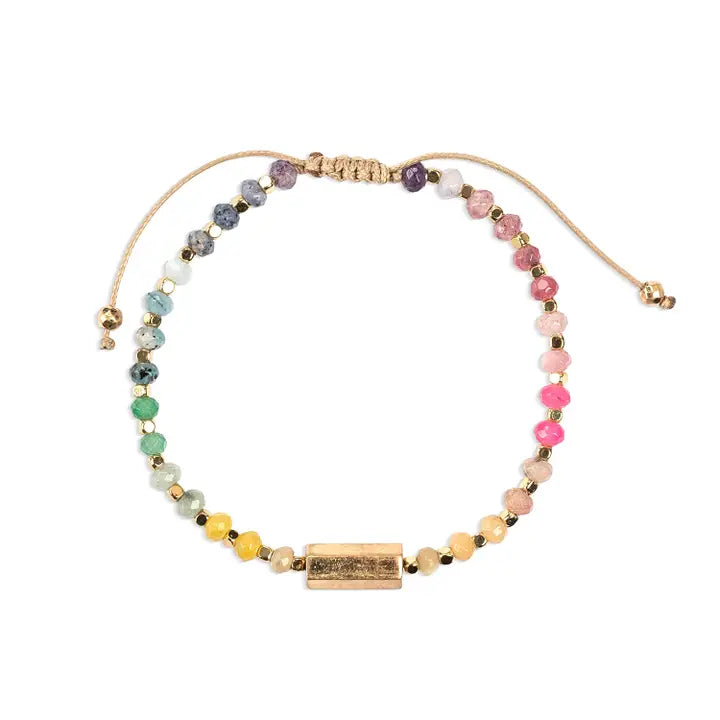 Downloaded from Shopify for use with Vendor ID (979) and Product ID (10560663781670). Product Image for Chakra Glow Bracelet – Aura/Well-Being/Gold