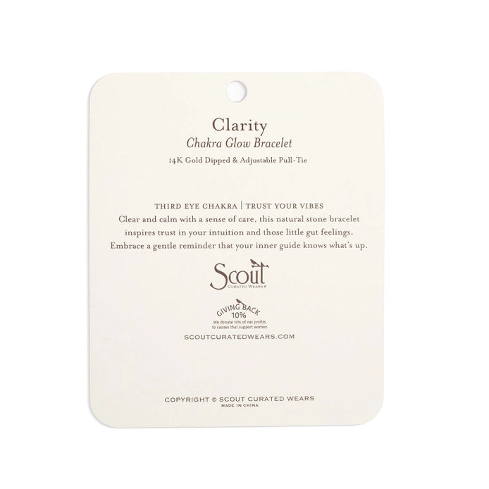 Downloaded from Shopify for use with Vendor ID (979) and Product ID (10560682983718). Product Image for Chakra Glow Bracelet – Clarity/Third Eye/Gold