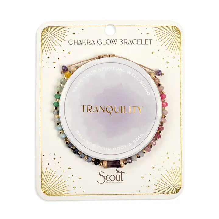 Downloaded from Shopify for use with Vendor ID (979) and Product ID (10560809763110). Product Image for Chakra Glow Bracelet – Tranquility/Crown/Gold