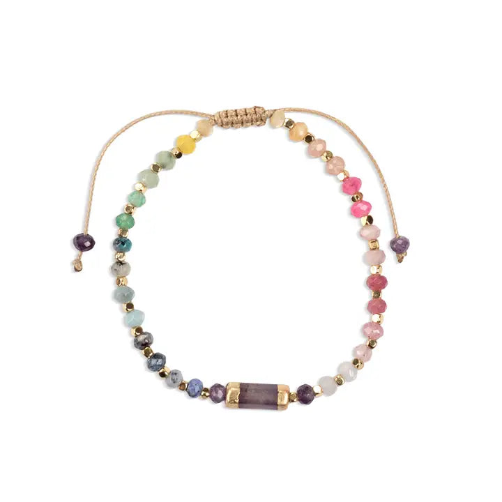 Downloaded from Shopify for use with Vendor ID (979) and Product ID (10560809763110). Product Image for Chakra Glow Bracelet – Tranquility/Crown/Gold