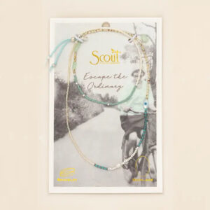 Product Image for Mixed Media Wrap Bracelet/Necklace – Courage/Amazonite/Silver