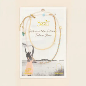 Product Image for Mixed Media Wrap Bracelet/Necklace – Tranquility/Turquoise/Gold