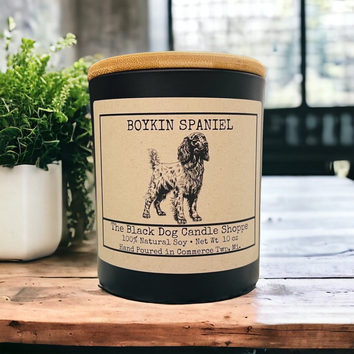 Downloaded from Shopify for use with Vendor ID (1042) and Product ID (10003534905476). Product Image for Boykin Spaniel Dog Breed Candle
