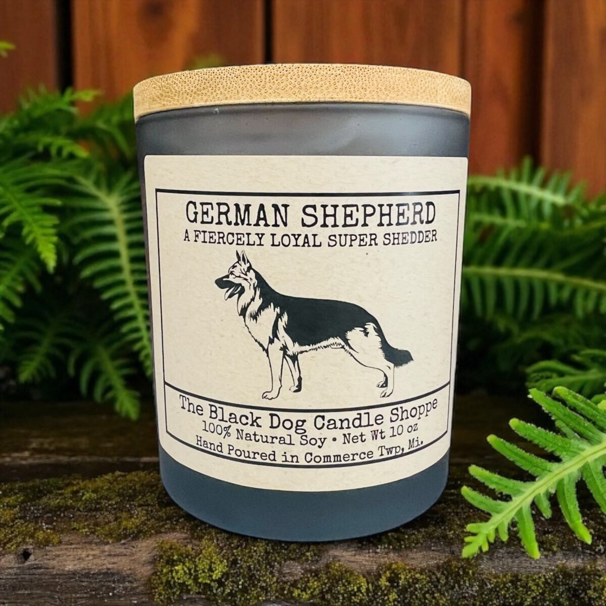 Downloaded from Shopify for use with Vendor ID (1042) and Product ID (7030082011268). Product Image for German Shepherd Dog Breed Candle