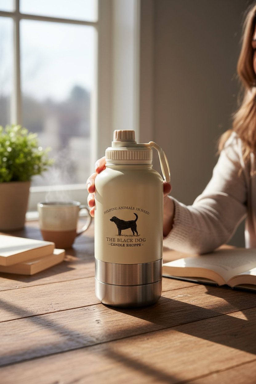 Downloaded from Shopify for use with Vendor ID (1042) and Product ID (10139837857924). Product Image for 3-in-1 Stainless Steel Pet Water Cup Travel Portable Bowl
