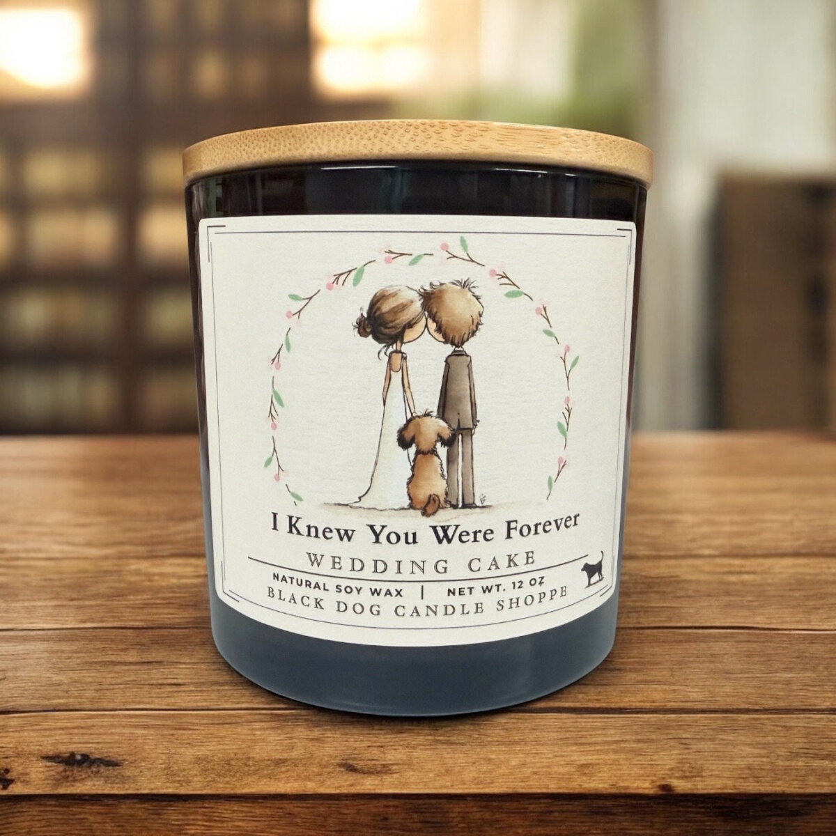 Downloaded from Shopify for use with Vendor ID (1042) and Product ID (10208308428932). Product Image for I Knew You Were Forever – DW Candle Grey, Wedding Cake