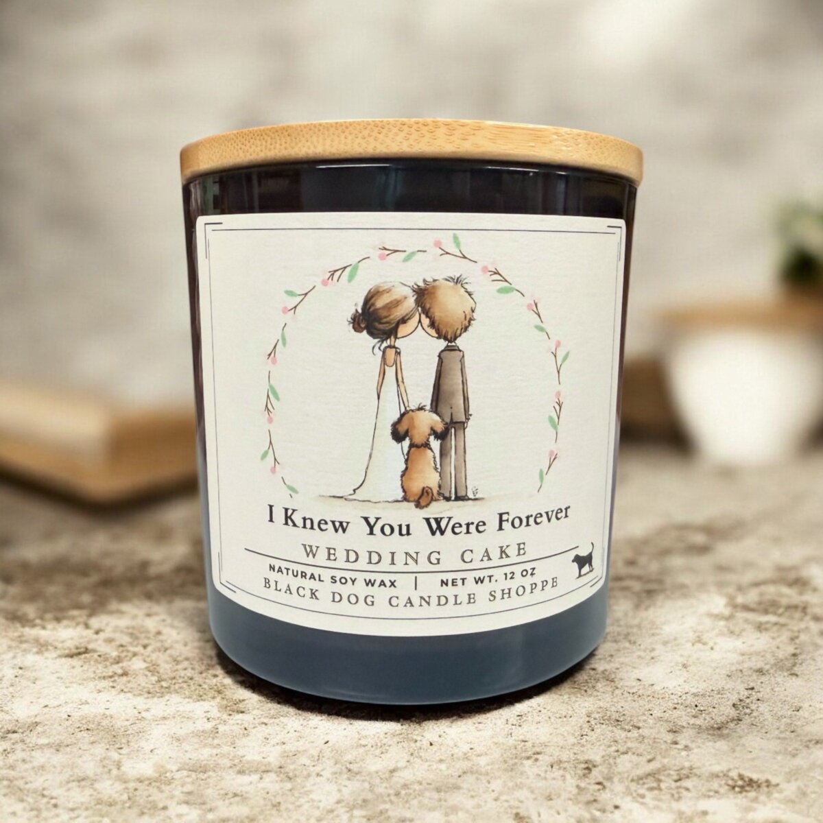 Downloaded from Shopify for use with Vendor ID (1042) and Product ID (10208308428932). Product Image for I Knew You Were Forever – DW Candle Grey, Wedding Cake