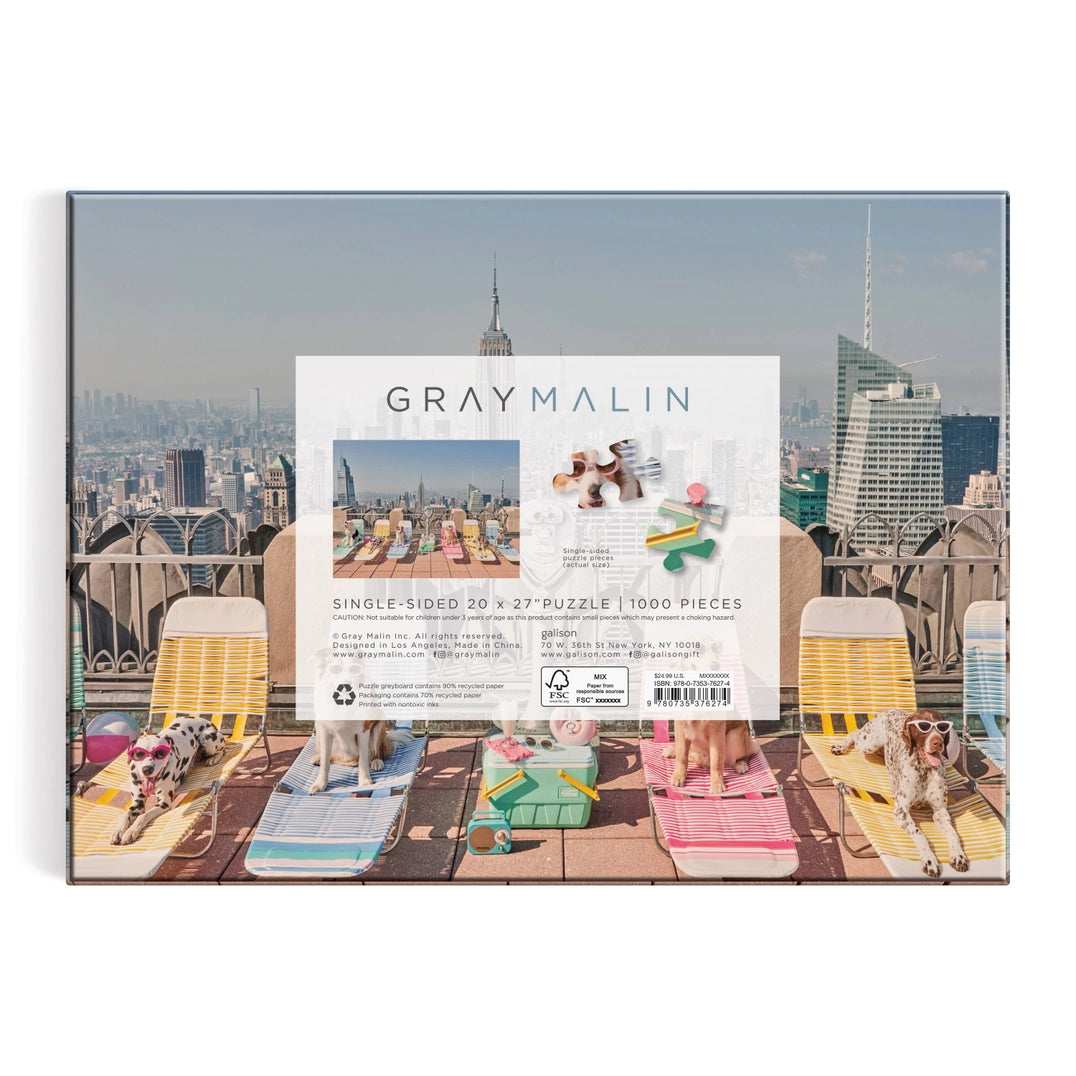 Downloaded from Shopify for use with Vendor ID (1042) and Product ID (10212720246916). Product Image for Gray Malin the Dogs of New York City 1000 Piece Puzzle