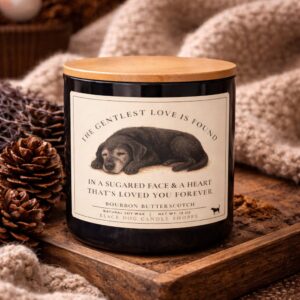 Product Image for The Gentlest Love Senior Dog Double Wick Grey Vessel Candle BL