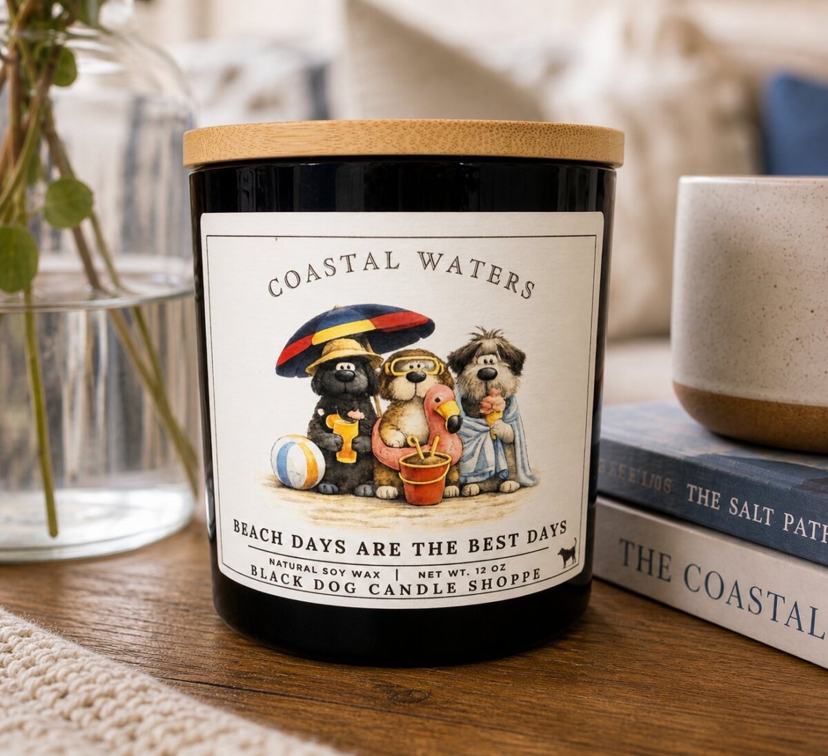 Downloaded from Shopify for use with Vendor ID (1042) and Product ID (10324844445828). Product Image for Coastal Waters Candle – Beach Days Are the Best Days