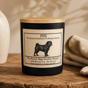 Product Image for Black Pug Dog Breed Candle