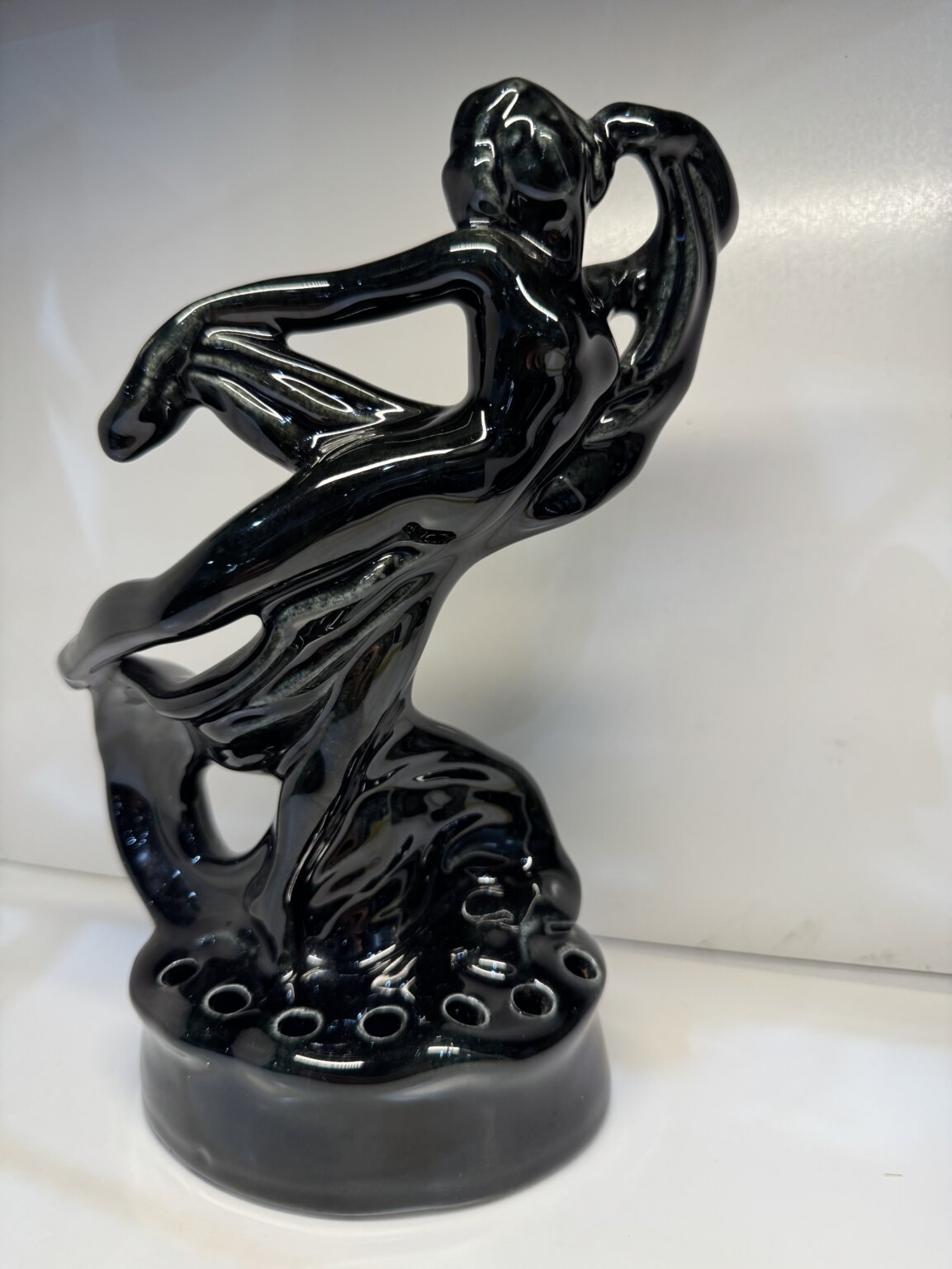 IMG_5920 Product Image for Camark Pottery Art Deco Ceramic Lady Flower Frog