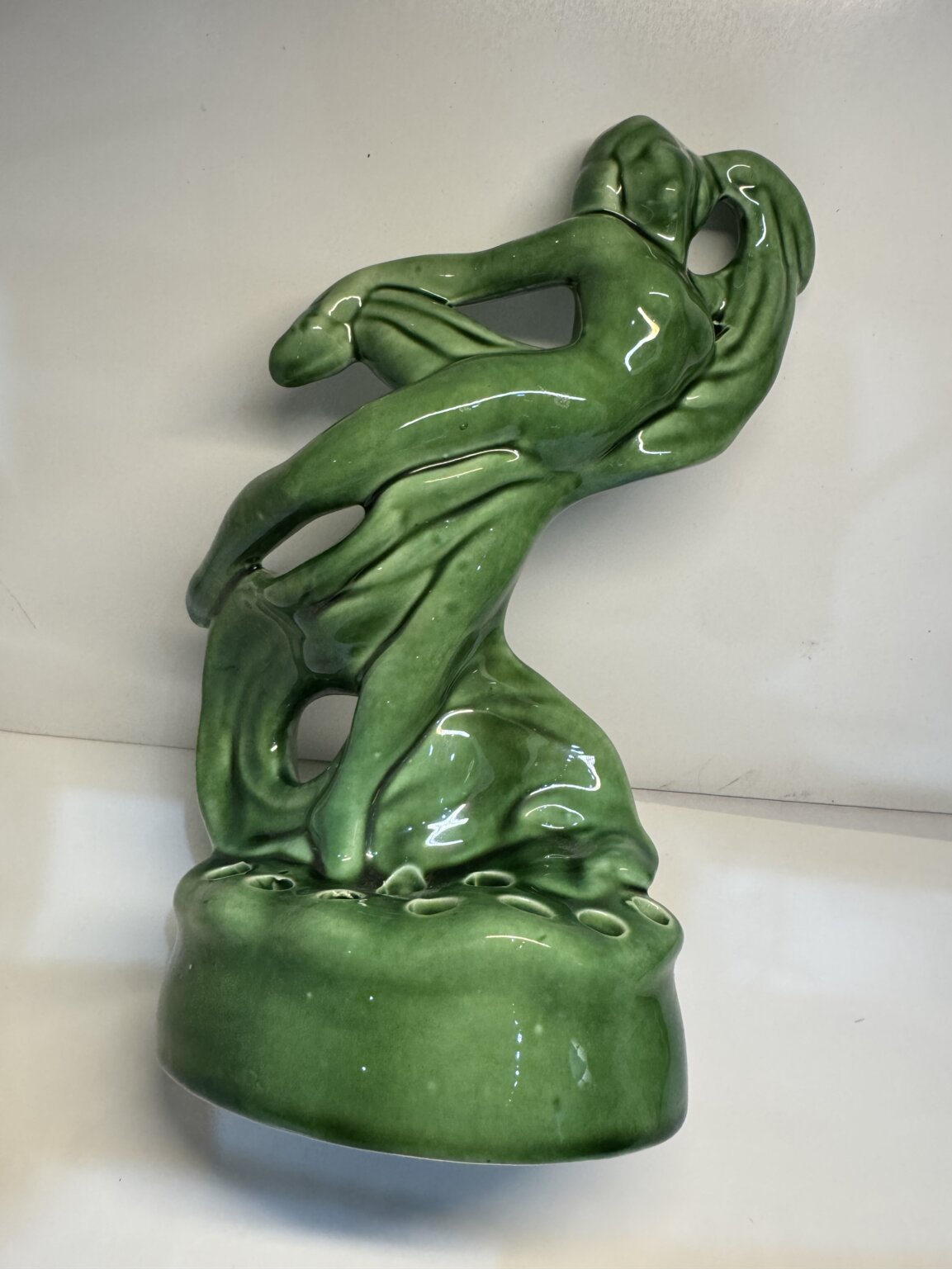IMG_5928 Product Image for Camark Pottery Art Deco Ceramic Lady Flower Frog
