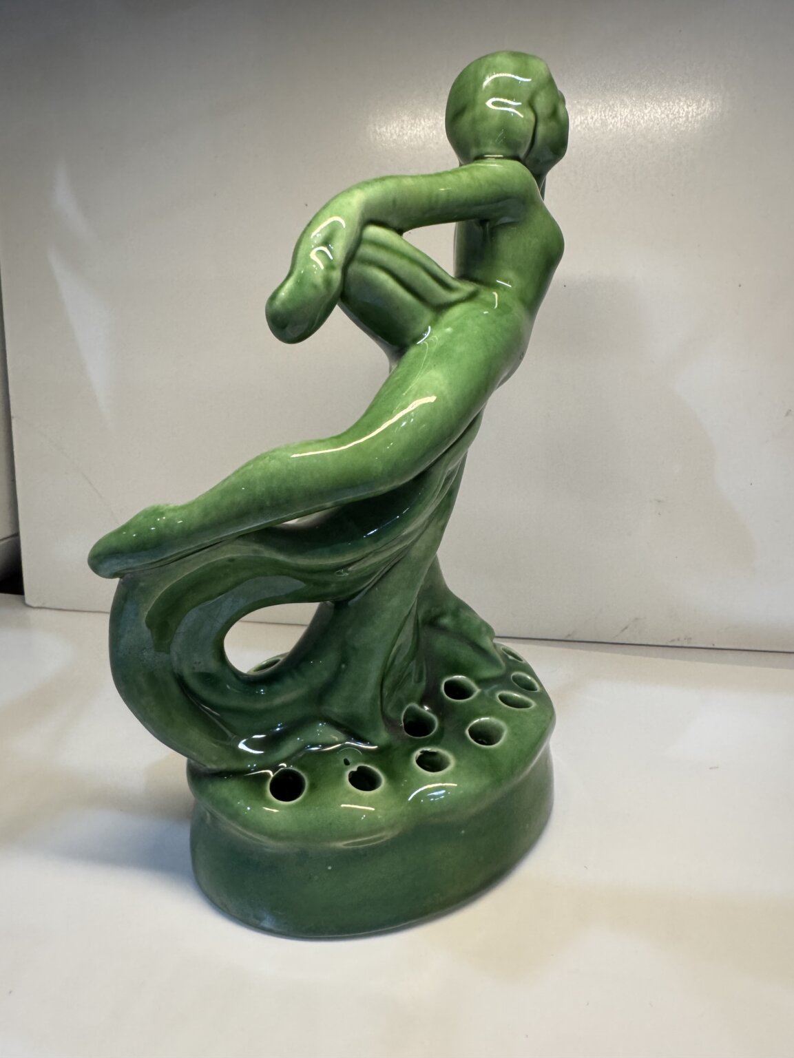 IMG_5929 Product Image for Camark Pottery Art Deco Ceramic Lady Flower Frog