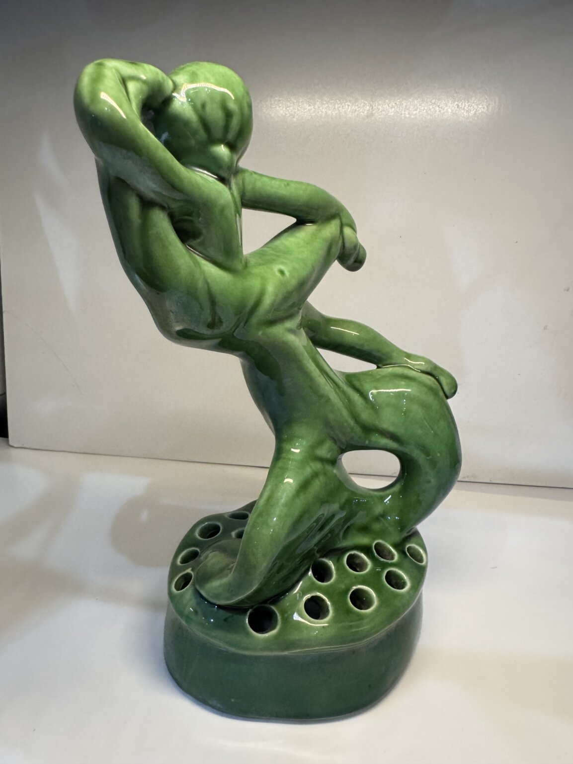IMG_5931 Product Image for Camark Pottery Art Deco Ceramic Lady Flower Frog