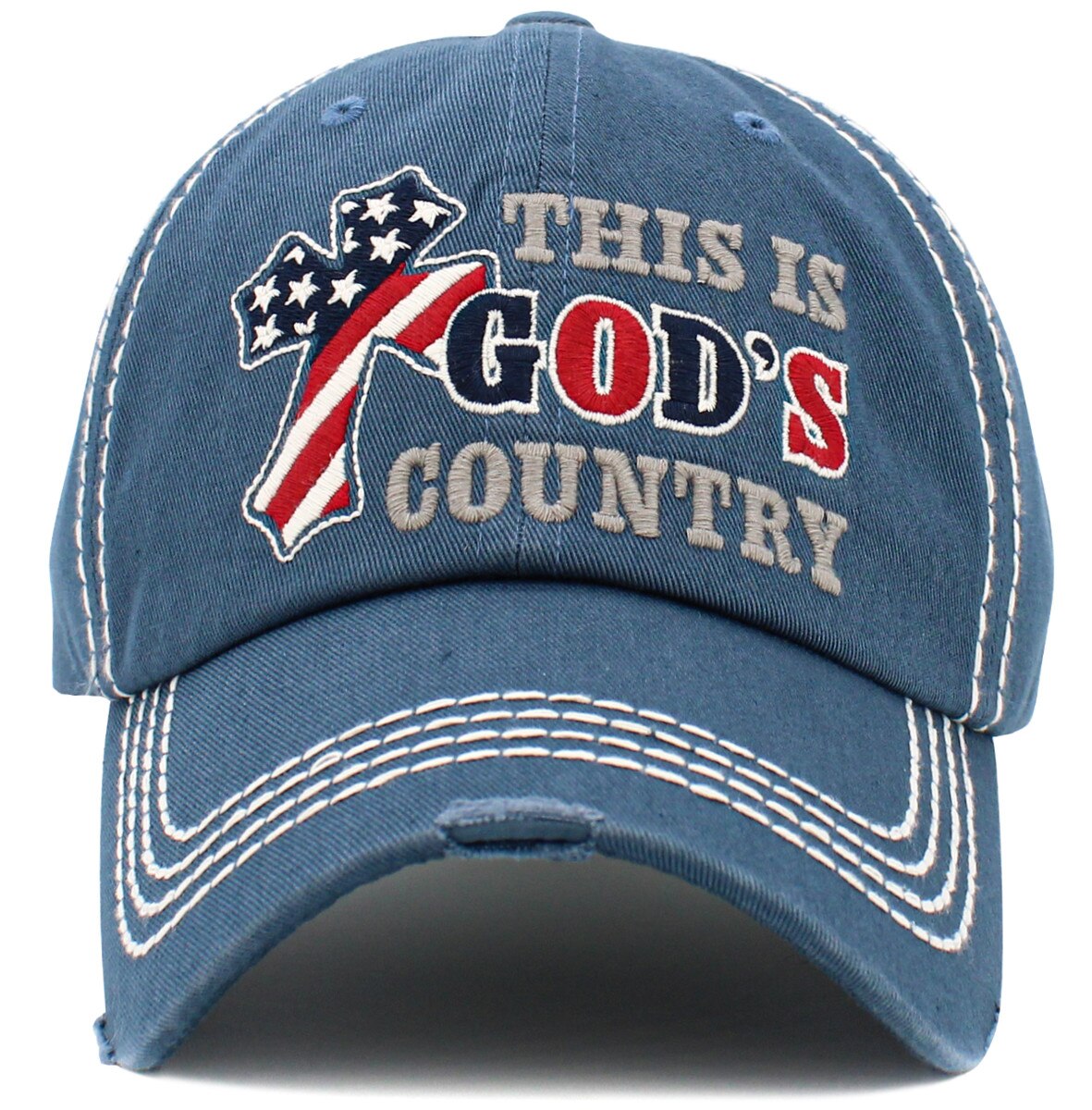 KBV-1528_BLU,01 Product Image for God’s Country Washed Vintage Ballcap