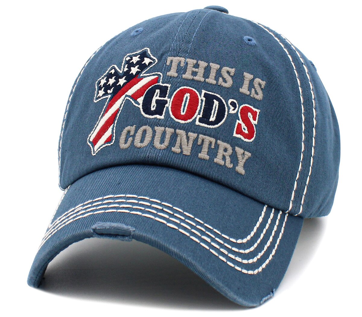 KBV-1528_BLU,02 Product Image for God’s Country Washed Vintage Ballcap