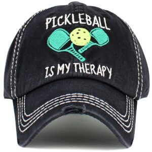 Product Image for Pickleball Therapy Washed Vintage Ballcap