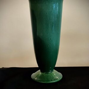 Product Image for Signed Haeger USA Blue-Green Art Pottery Trumpet Vase