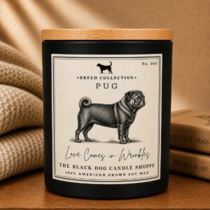 Product Image for Black Pug Dog Breed Candle