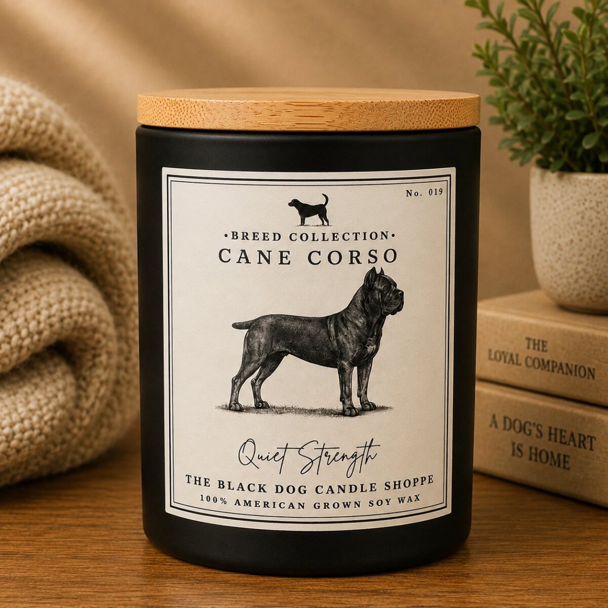 Downloaded from Shopify for use with Vendor ID (1042) and Product ID (8229240635524). Product Image for Cane Corso Dog Breed Candle