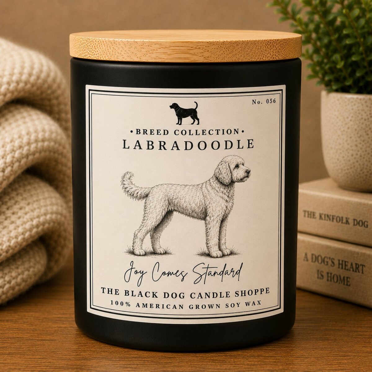 Downloaded from Shopify for use with Vendor ID (1042) and Product ID (10330419626116). Product Image for Labradoodle Dog Breed Candle