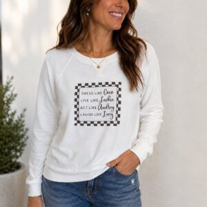 Product Image for “Live” French Terry Crewneck