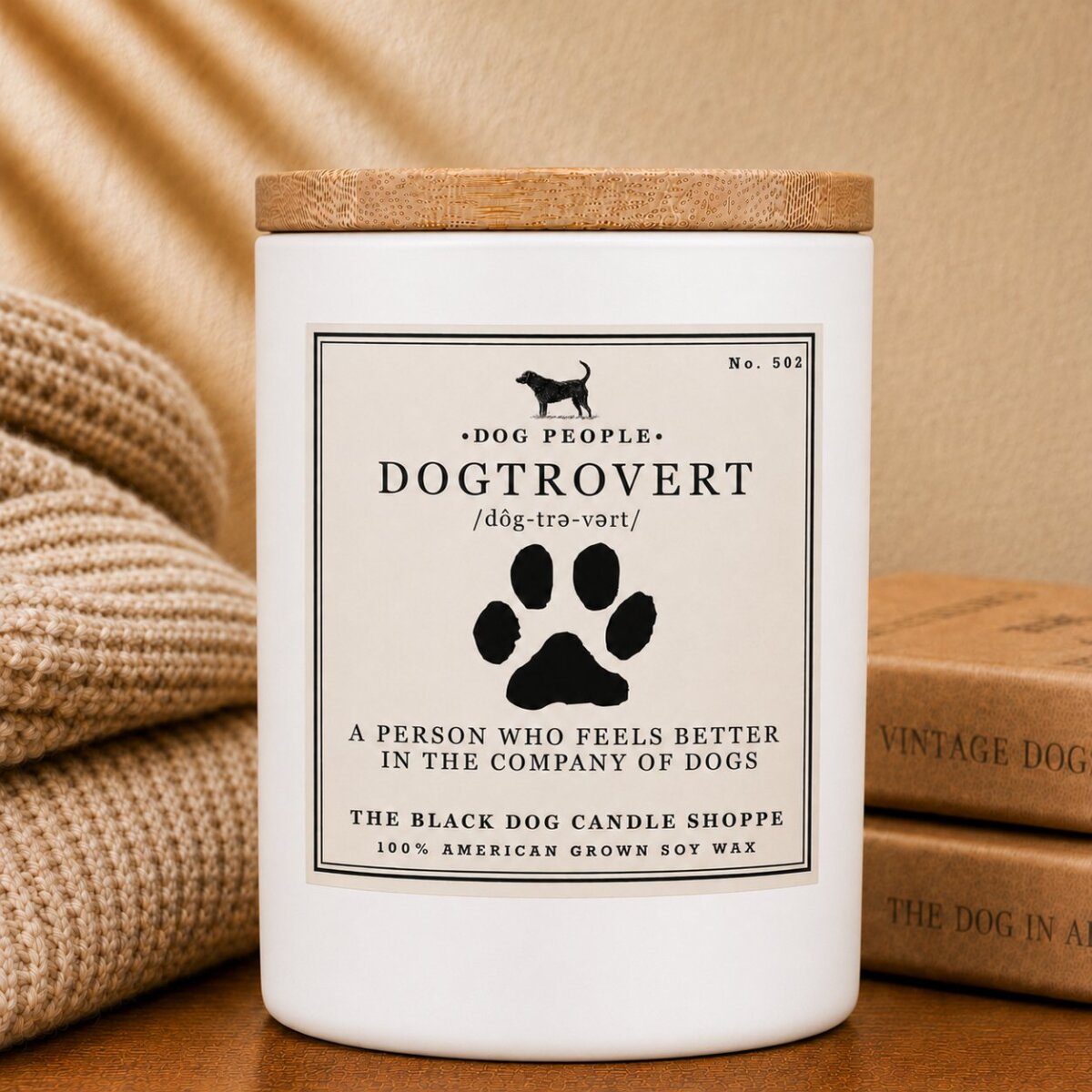 Downloaded from Shopify for use with Vendor ID (1042) and Product ID (7080259584132). Product Image for Dogtrovert Dog Lover Candle