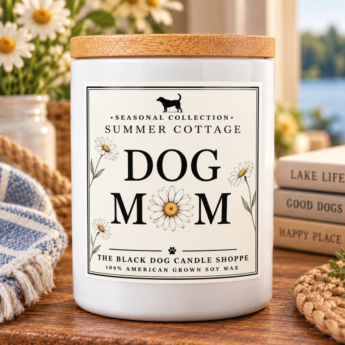 Downloaded from Shopify for use with Vendor ID (1042) and Product ID (7245601308804). Product Image for Dog Mom Candle