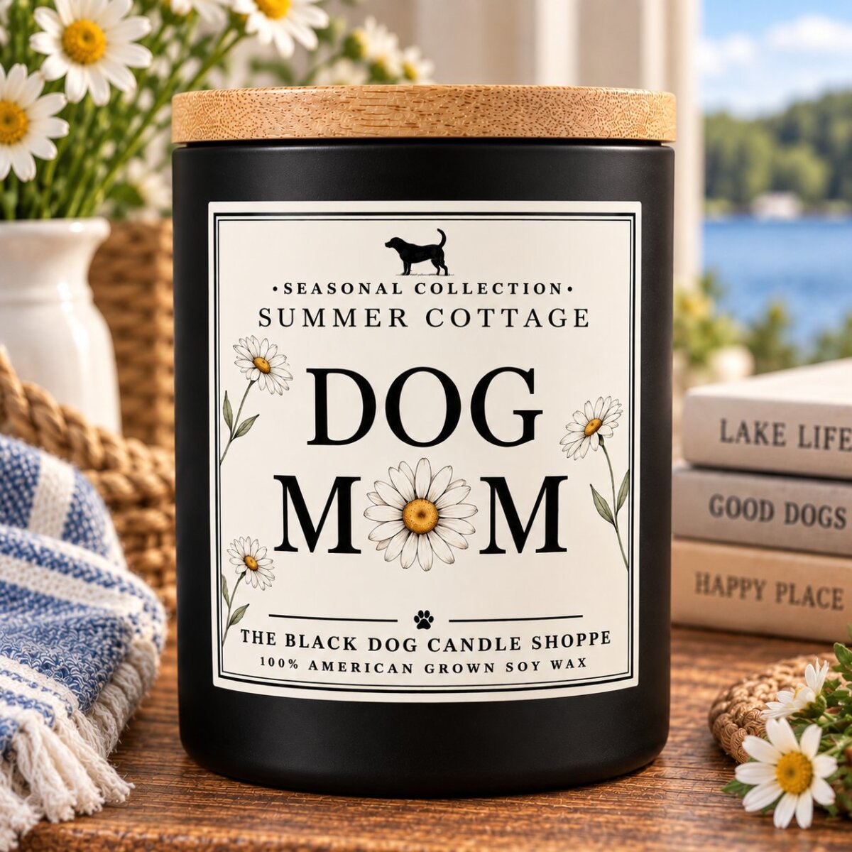 Downloaded from Shopify for use with Vendor ID (1042) and Product ID (7245601308804). Product Image for Dog Mom Candle