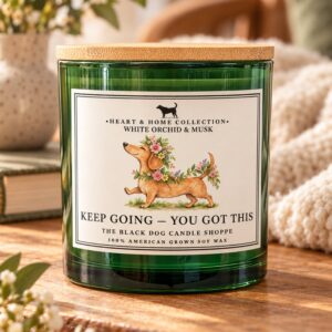 Product Image for Keep Going – You Got This DW W. Orchid Encouragement Candle in Green Vessel