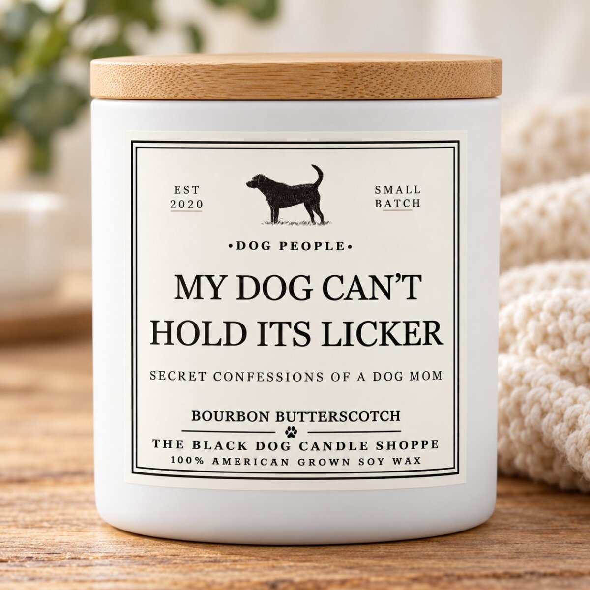 Downloaded from Shopify for use with Vendor ID (1042) and Product ID (7208544796804). Product Image for My Dog Can’t Hold It’s Licker – Secret Confessions of a Dog Mom
