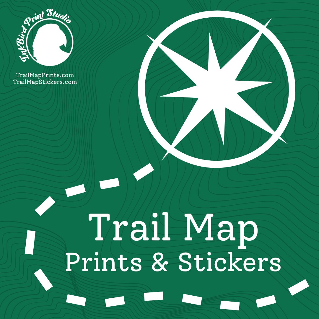 Downloaded from Shopify for use with Vendor ID (932) and Product ID (7268888936512). Product Image for Custom Trail Map Stickers