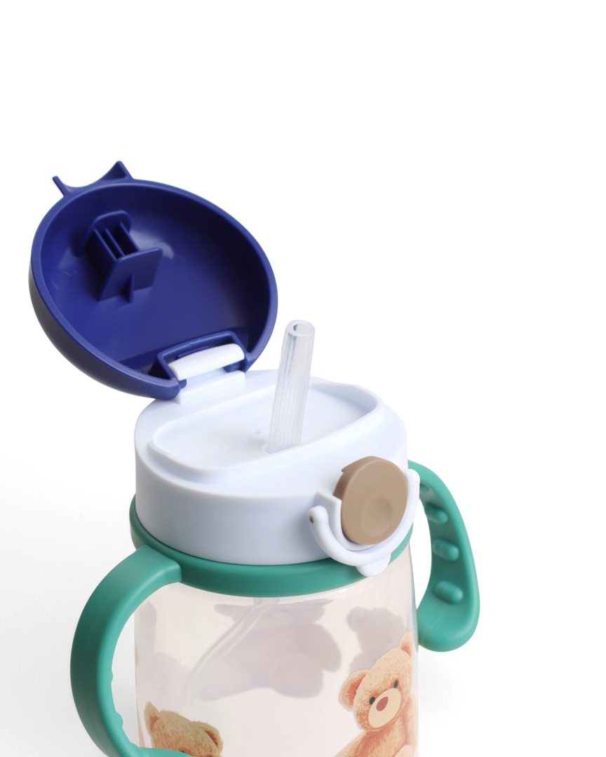 Downloaded from Shopify for use with Vendor ID (370) and Product ID (15435006083296). Product Image for Itzy Sips Bear Straw Cup With Snap Close Lid