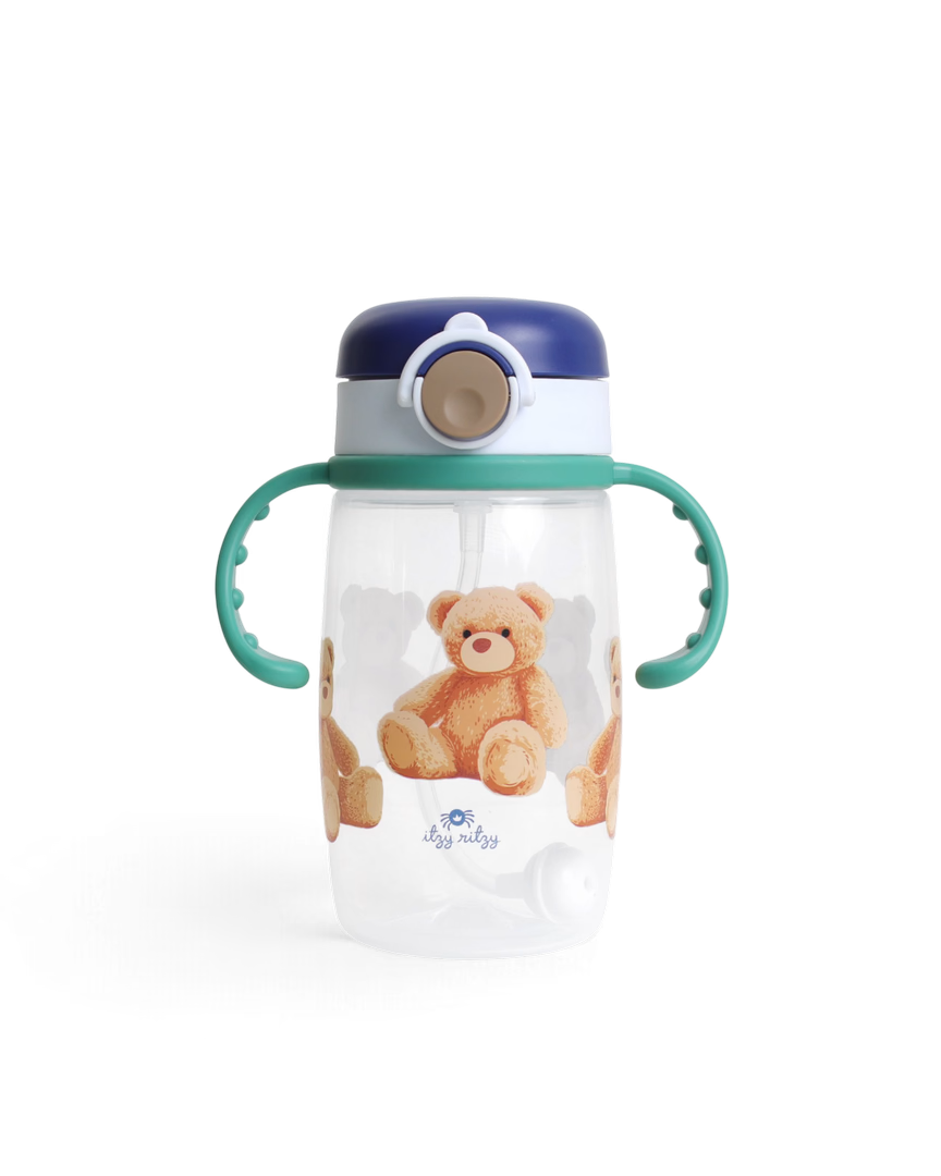Downloaded from Shopify for use with Vendor ID (370) and Product ID (15435006083296). Product Image for Itzy Sips Bear Straw Cup With Snap Close Lid
