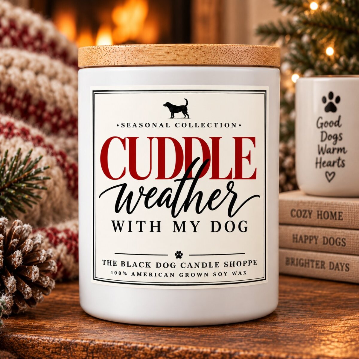 Downloaded from Shopify for use with Vendor ID (1042) and Product ID (7028009926788). Product Image for Cuddle with my Dog Weather