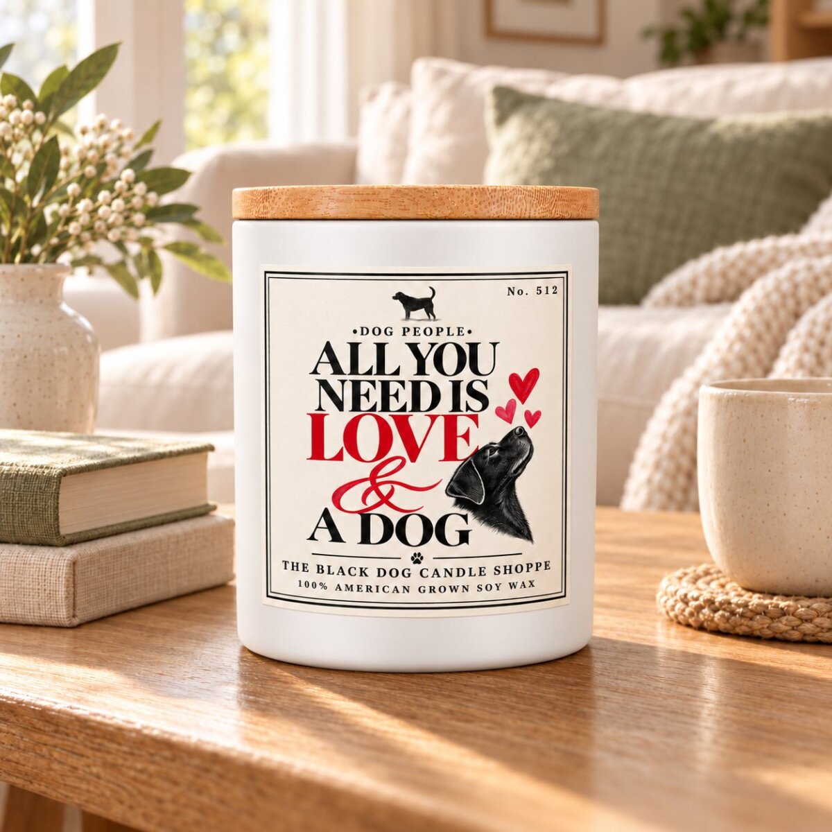 Downloaded from Shopify for use with Vendor ID (1042) and Product ID (7209505030276). Product Image for All You Need is Love and a Dog