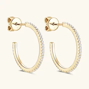 Product Image for .50ct Moissanite Hoops