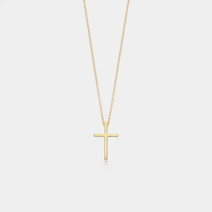 Dainty Cross Necklace- Gold or Silver