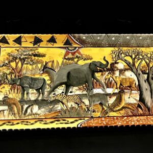 Product Image for Buhle Hlabangana for Penzo Hand-Painted Safari Platter, 2008